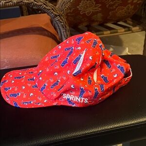 Red Patterned Women's Hat